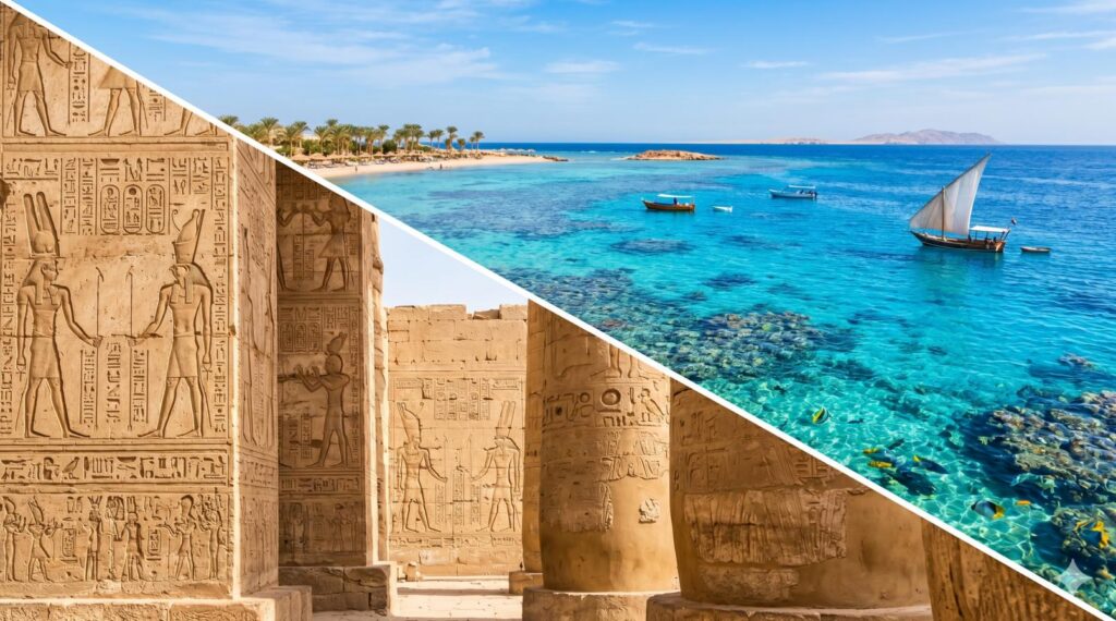 Egypt – pyramídy, Údolie kráľov, Luxor a oddych v Hurghade